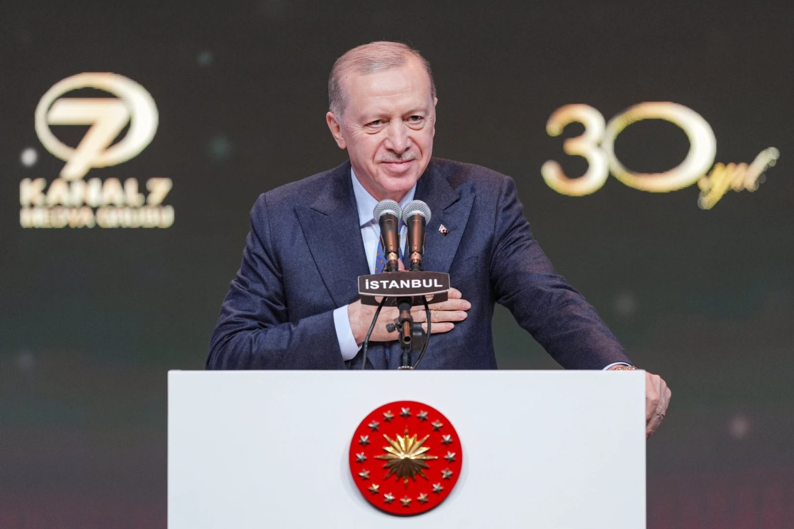 Cumhurbaşkanımız Sayın Recep Tayyip Erdoğan'ın teşrifleriyle gerçekleşen "Kanal 7 Medya Grubu 30. Yıl Kutlama Töreni"ne iştirak ettik