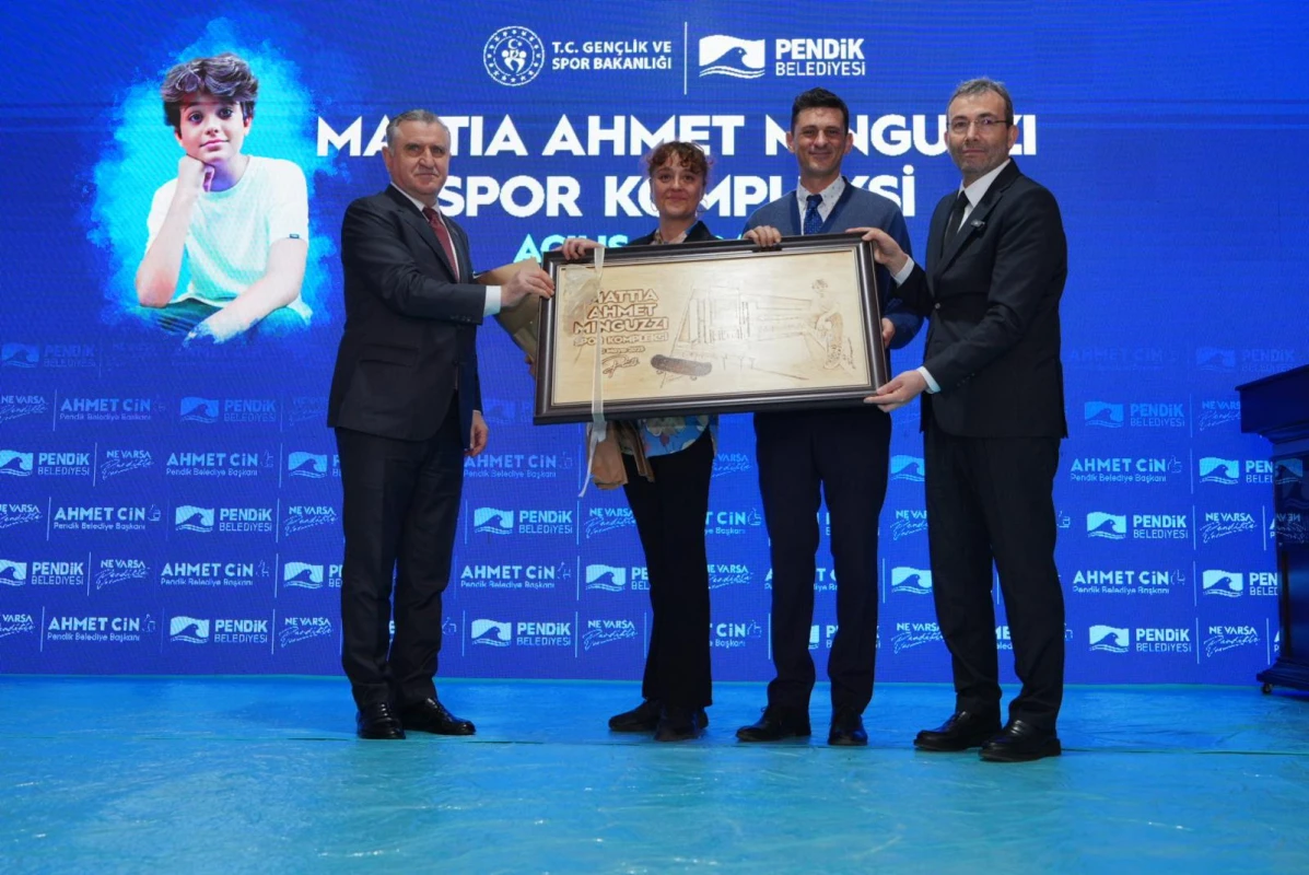 Mattia Ahmet Minguzzi Spor Kompleksimizin açılışını gerçekleştirdik